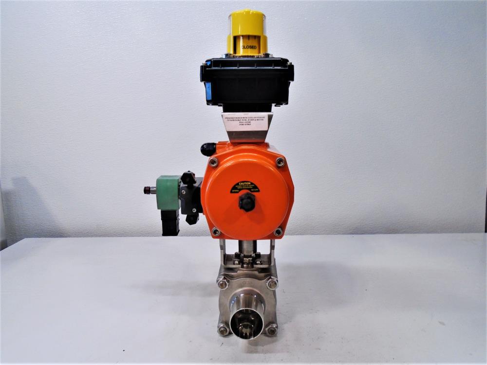 Sharpe 2" Sanitary Ball Valve w/ Bettis Actuator & Westlock Position Monitor